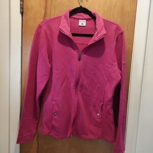 Columbia Women's Pink Fleece Jacket. Size Large